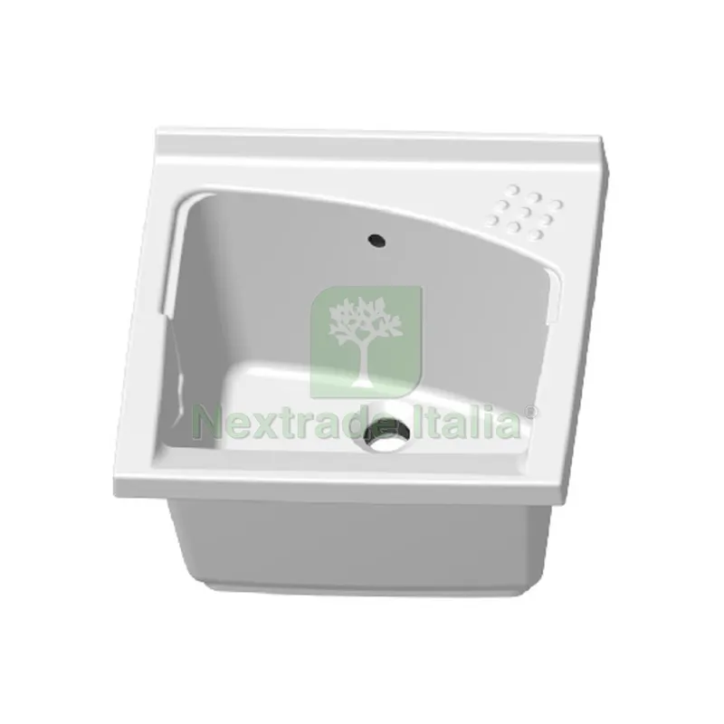 LAVATOIO IN CERAMICA REVINE DA INCASSO PER MOBILE cm 61 x 61 — Rubinetti e valvole — rif. FERX.DIA185-VDRL-6161 LAVATOIO IN CERAMICA REVINE DA INCASSO PER MOBILE cm 61 x 61 — Rubinetti e valvole — rif. FERX.DIA185-VDRL-6161