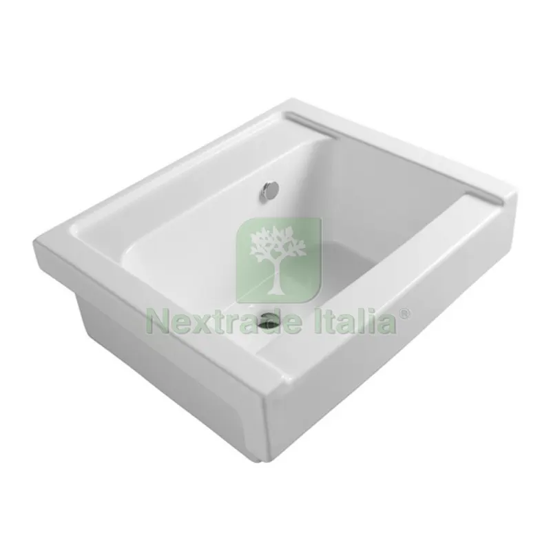 LAVABO IN CERAMICA LAVARREDO cm 60 x 50 — Sanitari e ceramiche — rif. FERX.DIA185-VX95-60
