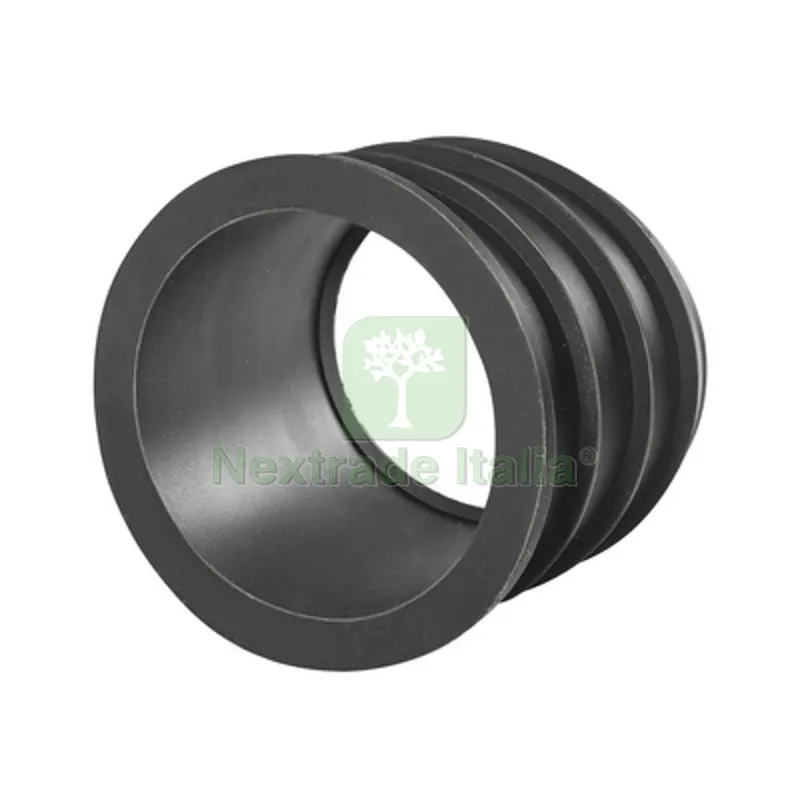 RIDUZIONE IN GOMMA NR NERA D. 75 Diam. Int. 63 mm — Tubi e raccordi — rif. FERX.DIA200-2819