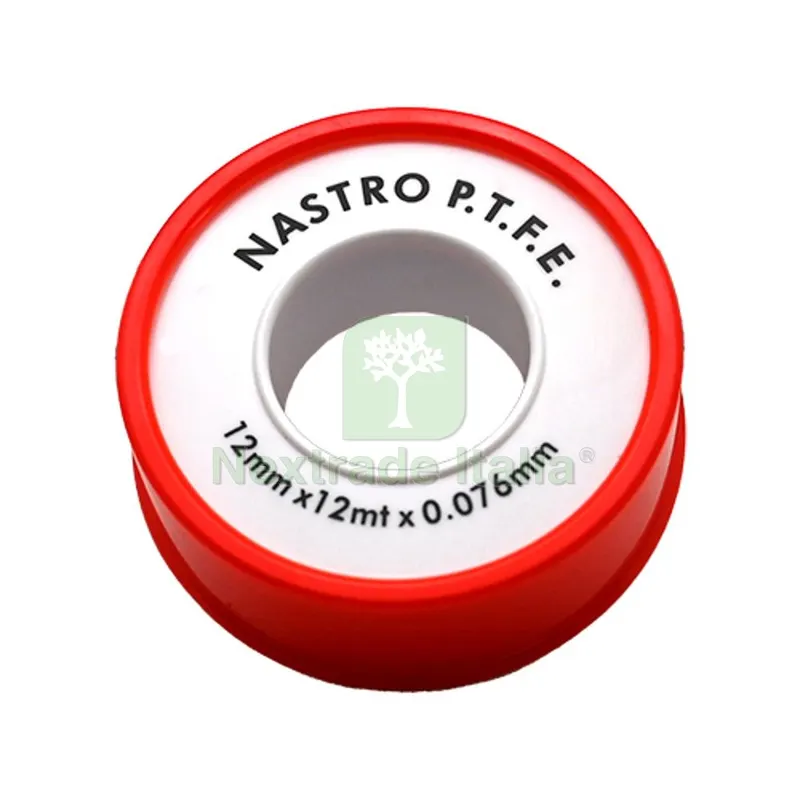 Rotolino Nastro Teflon P.T.F.E. Economico MT 12 mm 12 x 10 mt x 0,076 — Guarnizioni e tenute — rif. FERX.DIA201-3010-10 Rotolino Nastro Teflon P.T.F.E. Economico MT 12 mm 12 x 10 mt x 0,076 — Guarnizioni e tenute — rif. FERX.DIA201-3010-10