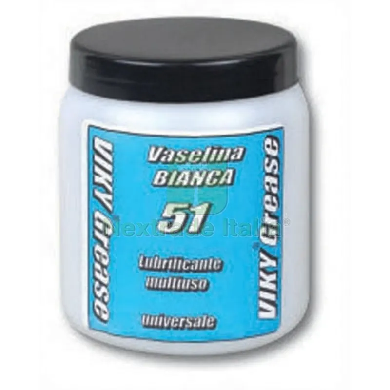 VASELINA BIANCA FILANTE VIKY 800 gr — Lubrificanti e oli — rif. FERX.DIA201-30449 VASELINA BIANCA FILANTE VIKY 800 gr — Lubrificanti e oli — rif. FERX.DIA201-30449