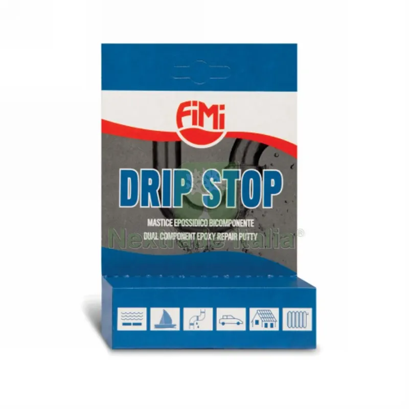 MASTICE EPOSSIDICO BICOMPONENTE DRIP STOP 65 gr — Adesivi e sigillanti — rif. FERX.DIA201-30459 MASTICE EPOSSIDICO BICOMPONENTE DRIP STOP 65 gr — Adesivi e sigillanti — rif. FERX.DIA201-30459