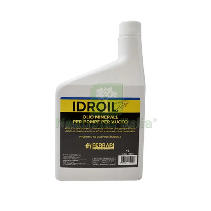 Olio Minerale per Pompe Alto Vuoto 1 lt — Lubrificanti e oli — rif. FERX.DIA201-30598 Olio Minerale per Pompe Alto Vuoto 1 lt — Lubrificanti e oli — rif. FERX.DIA201-30598