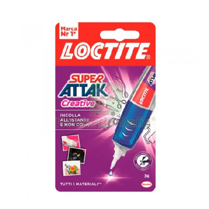 12PZ LOCTITE SUPER ATTAK CREATIVE 3 g — Adesivi e sigillanti — rif. FERX.DIA201-30625 12PZ LOCTITE SUPER ATTAK CREATIVE 3 g — Adesivi e sigillanti — rif. FERX.DIA201-30625