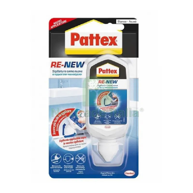 12PZ Pattex RE-NEW Bianco 80 ML 80 ml - Bianco — Adesivi e sigillanti — rif. FERX.DIA201-30627 12PZ Pattex RE-NEW Bianco 80 ML 80 ml - Bianco — Adesivi e sigillanti — rif. FERX.DIA201-30627