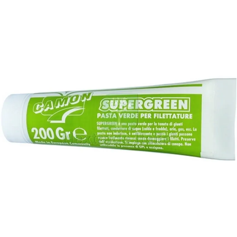 TUBETTO PASTA VERDE "SUPER GREEN" 200 gr — Scarichi e sifoni — rif. FERX.DIA201-3112 TUBETTO PASTA VERDE "SUPER GREEN" 200 gr — Scarichi e sifoni — rif. FERX.DIA201-3112