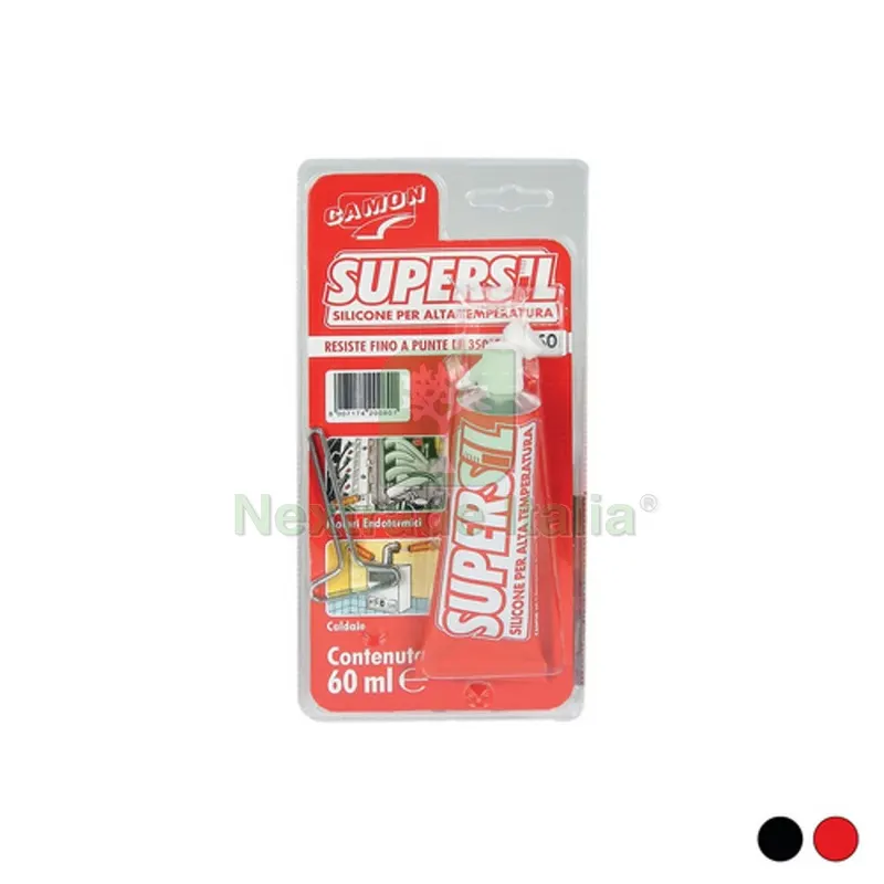SIGILLANTE SILICONICO SUPERSIL ALTA TEMPERATURA 60 ml - Rosso — Adesivi e sigillanti — rif. FERX.DIA201-3234-RO SIGILLANTE SILICONICO SUPERSIL ALTA TEMPERATURA 60 ml - Rosso — Adesivi e sigillanti — rif. FERX.DIA201-3234-RO