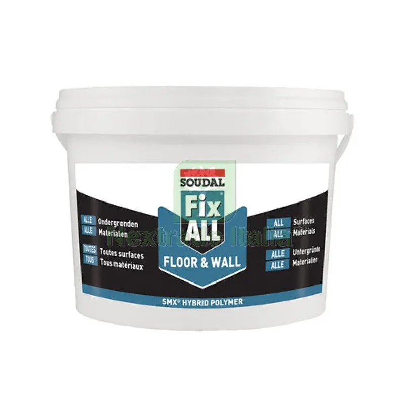 Adesivo da Costruzione FIX ALL Floor AND Wall Bianco kg 4 — Adesivi e sigillanti — rif. FERX.DIA201-3285-04 Adesivo da Costruzione FIX ALL Floor AND Wall Bianco kg 4 — Adesivi e sigillanti — rif. FERX.DIA201-3285-04