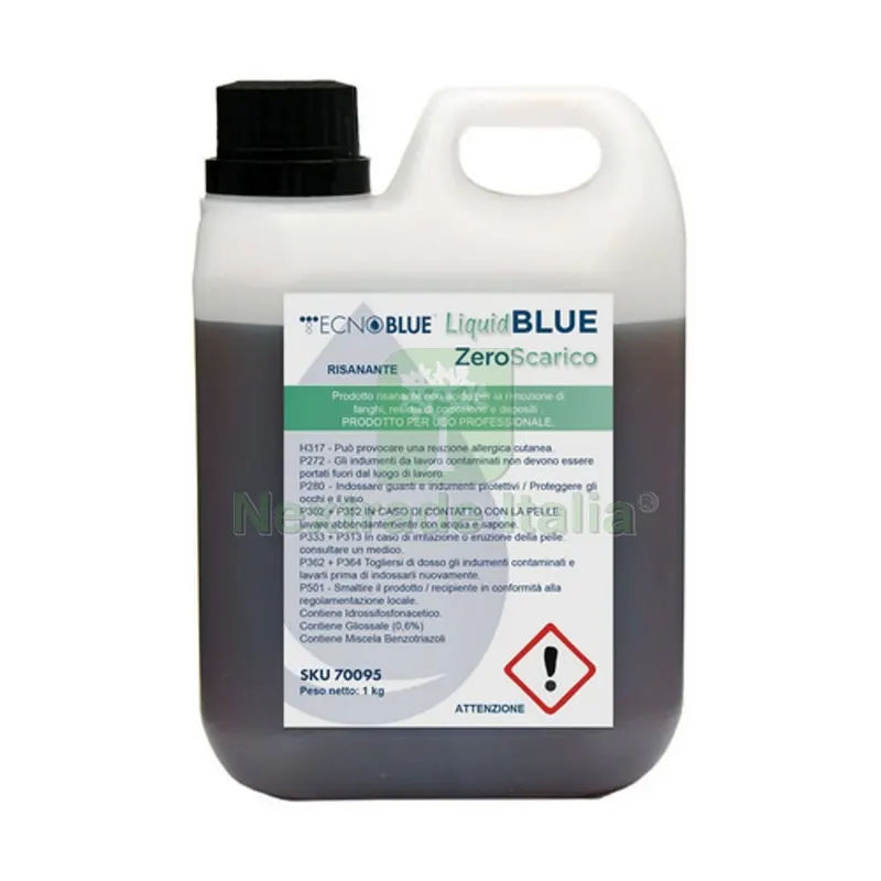LIQUIDO DISINCROSTANTE LAVAGGIO LIQUIDBLUE 1 lt — Detergenti e pulitori casa — rif. FERX.DIA201-35300