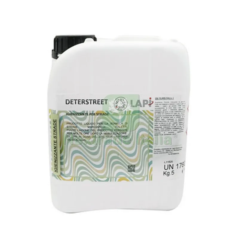 DETERSTREET PER LA BONIFICA DI STRADE - MARCIAPIEDI 5 Kg — Tubi e raccordi — rif. FERX.DIA201-38017-05