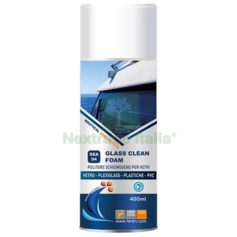 PULITORE SCHIUMOGENO PER VETRI LINEA NAUTICA 400 ml — Scarichi e sifoni — rif. FERX.DIA201-FD505-400