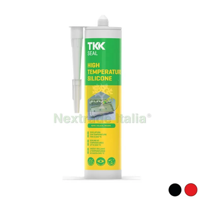 SILICONE SEAL ALTA TEMPERATURA 300 ml - Nero — Adesivi e sigillanti — rif. FERX.DIA201-K2309-NE SILICONE SEAL ALTA TEMPERATURA 300 ml - Nero — Adesivi e sigillanti — rif. FERX.DIA201-K2309-NE