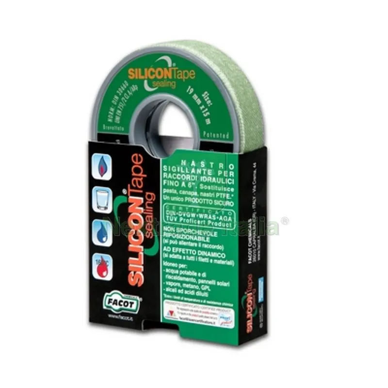NASTRO SILICON TAPE H 14 mm x 5 m — Bulloni, dadi e rondelle — rif. FERX.DIA201-T004-1405 NASTRO SILICON TAPE H 14 mm x 5 m — Bulloni, dadi e rondelle — rif. FERX.DIA201-T004-1405