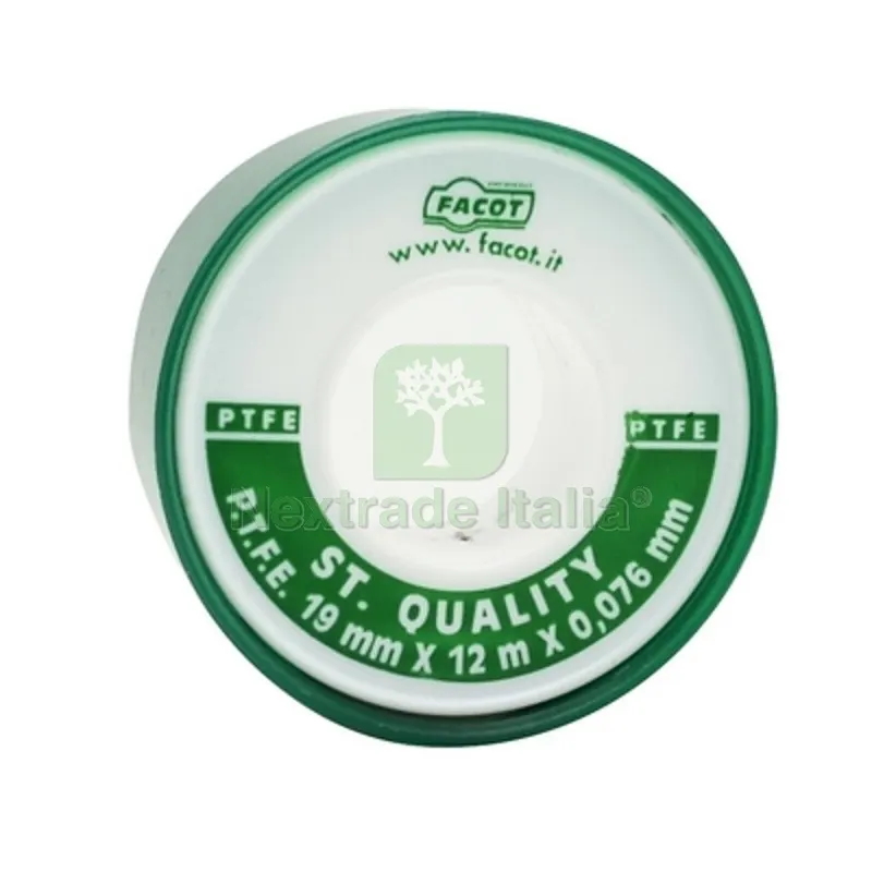 Nastro P.T.F.E Teflon Standard Quality H 19 mm x 12 m — Guarnizioni e tenute — rif. FERX.DIA201-T005-1912 Nastro P.T.F.E Teflon Standard Quality H 19 mm x 12 m — Guarnizioni e tenute — rif. FERX.DIA201-T005-1912
