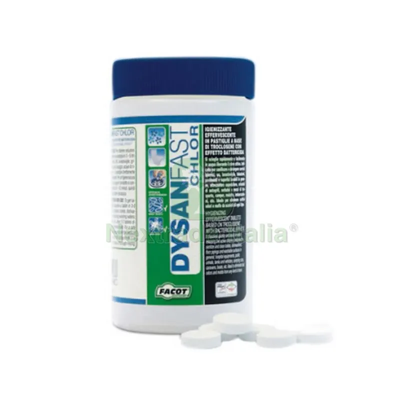 Minipastiglie di Cloro Attivo Dysanfast-Cloro 1 kg past. 3.5 gr — Tempo libero outdoor — rif. FERX.DIA201-T802 Minipastiglie di Cloro Attivo Dysanfast-Cloro 1 kg past. 3.5 gr — Tempo libero outdoor — rif. FERX.DIA201-T802