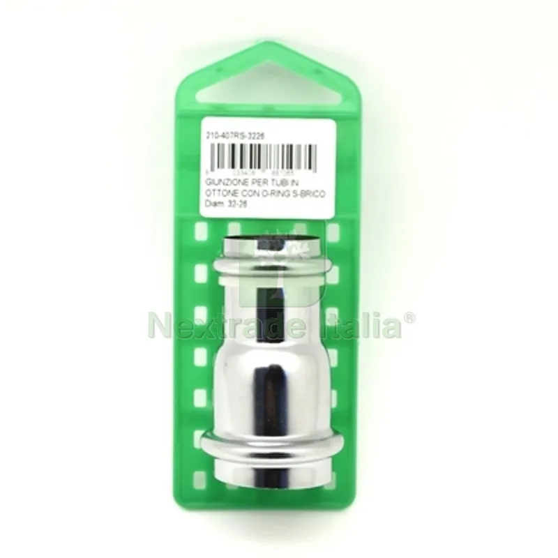 GIUNZIONE PER TUBI IN OTTONE CON O-RING S-BRICO Diam. 32-26 — Guarnizioni e tenute — rif. FERX.DIA210-407RS-3226 GIUNZIONE PER TUBI IN OTTONE CON O-RING S-BRICO Diam. 32-26 — Guarnizioni e tenute — rif. FERX.DIA210-407RS-3226