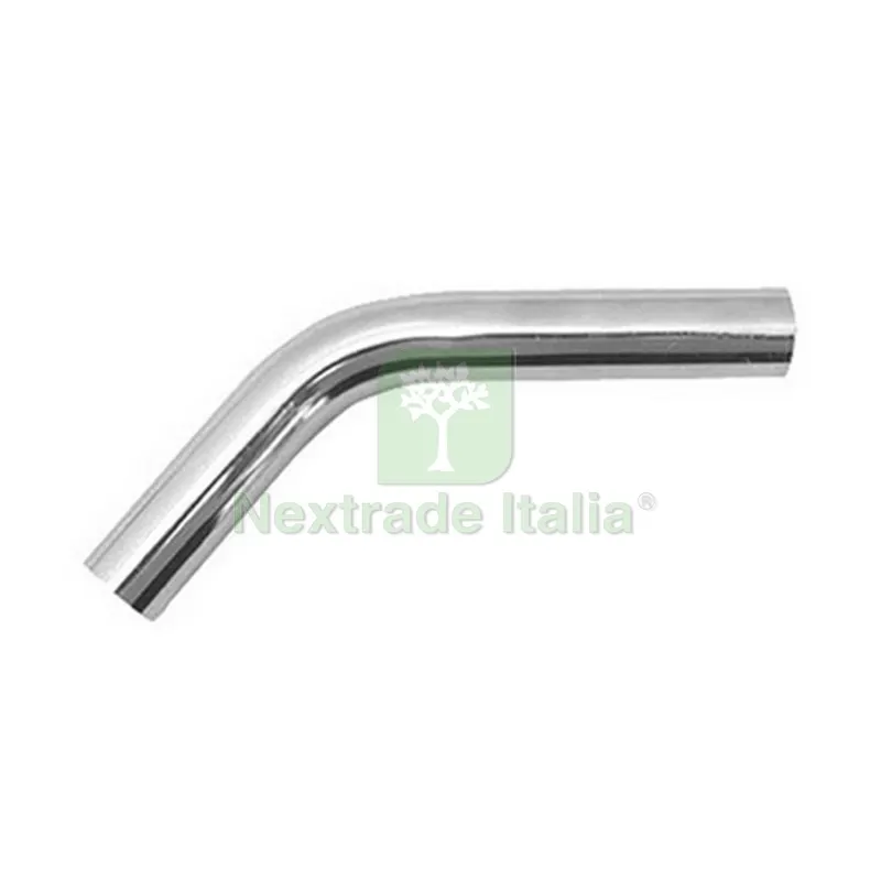 CANOTTO CURVA 45° IN OTTONE CROMO D. 30 x 360 mm — Tubi e raccordi — rif. FERX.DIA210-DBC-30360