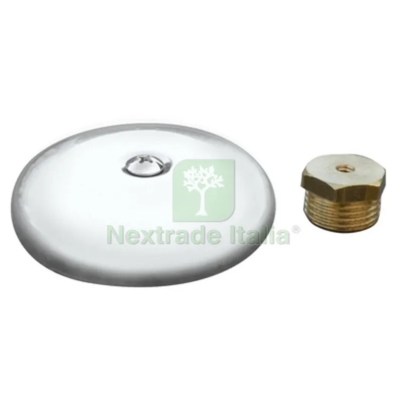 2PZ TAPPO OTTONE CON VITE E ROSONE 1/2 1/2 — Tubi e raccordi — rif. FERX.DIA211-5641