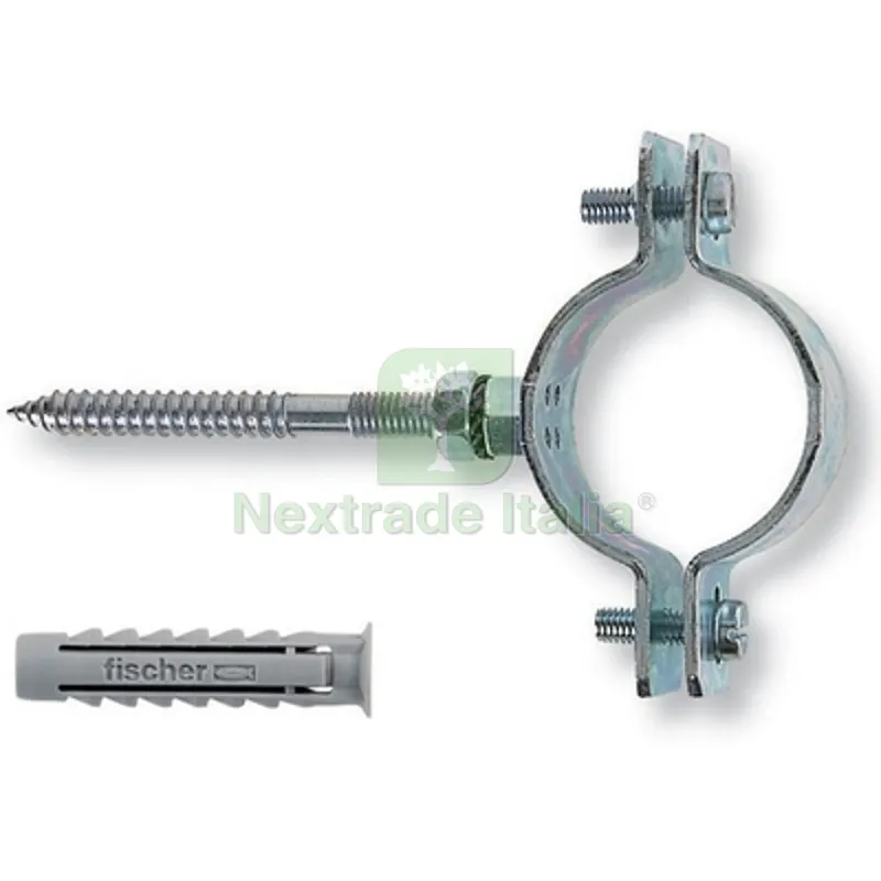 + COLLARI PESANTI IN ACCIAIO CON VITE E TASSELLI CPS pz. 2 x 1" — Tasselli e ancoraggi — rif. FERX.DIA213-CPS-06 + COLLARI PESANTI IN ACCIAIO CON VITE E TASSELLI CPS pz. 2 x 1" — Tasselli e ancoraggi — rif. FERX.DIA213-CPS-06