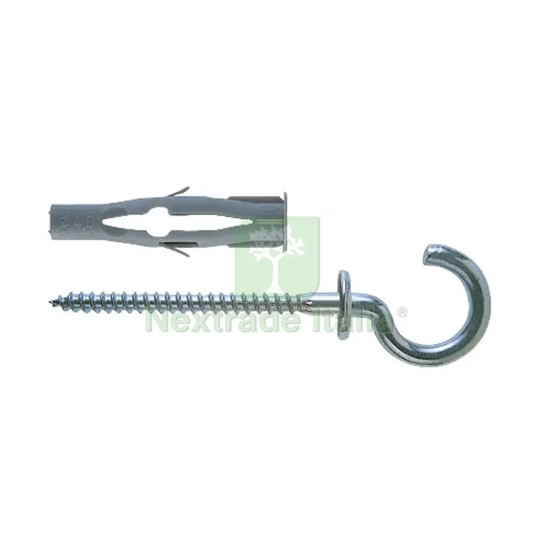 25 PZ TASSELLO FU R CON OCCHIOLO APERTO 8x50 — Tasselli e ancoraggi — rif. FERX.DIA213-FUR-0850