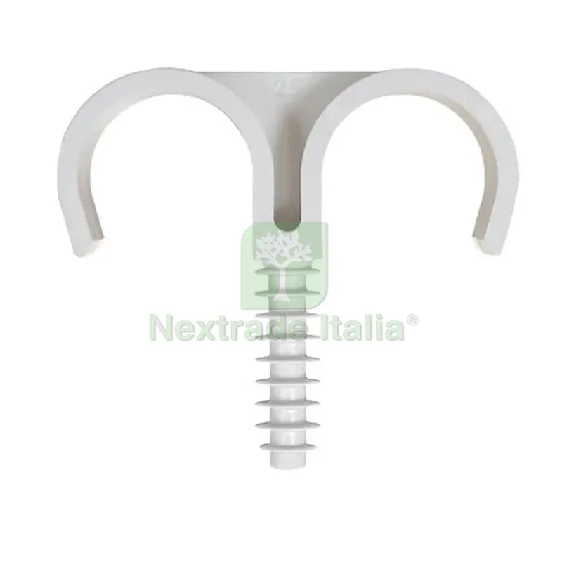 50 PZ FISSATUBO DOPPIO A BATTERE 25 mm — Tubi e raccordi — rif. FERX.DIA213-FXD-25 50 PZ FISSATUBO DOPPIO A BATTERE 25 mm — Tubi e raccordi — rif. FERX.DIA213-FXD-25