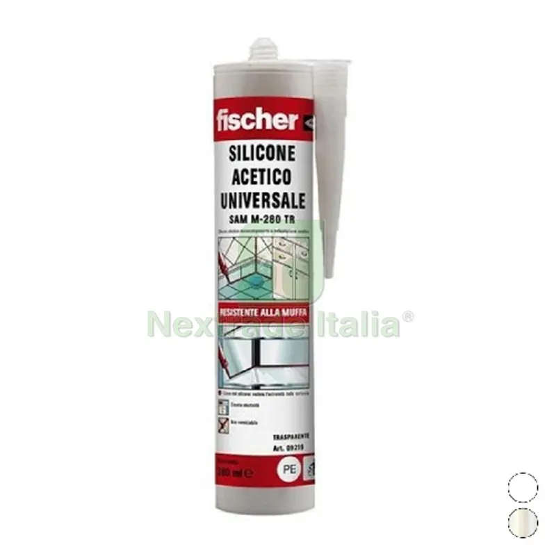 Silicone Multiuso Acetico Universale SAM M Bianco ml 280 — Adesivi e sigillanti — rif. FERX.DIA213-SAM2-BI Silicone Multiuso Acetico Universale SAM M Bianco ml 280 — Adesivi e sigillanti — rif. FERX.DIA213-SAM2-BI