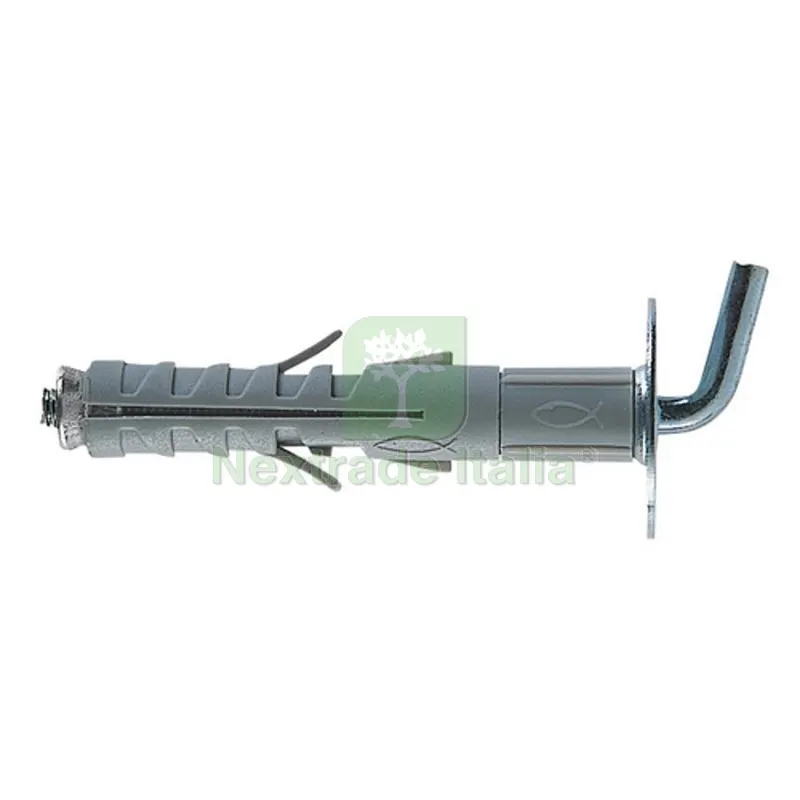 TASSELLO IN NYLON CON GANCIO SB9 L8 Diam. 9 mm — Tasselli e ancoraggi — rif. FERX.DIA213-SB9L8