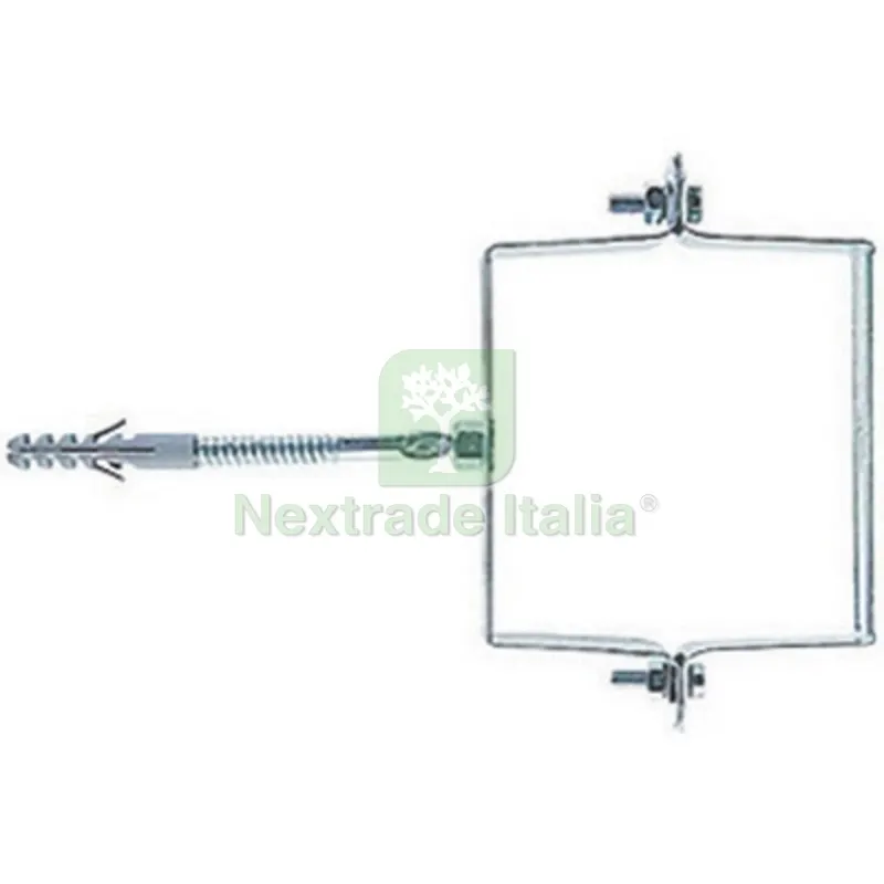 50PZ Collare Fischer in Acciaio Zincati Quadri SCP Q 100 x 100 — Tasselli e ancoraggi — rif. FERX.DIA213-SCPQ-100