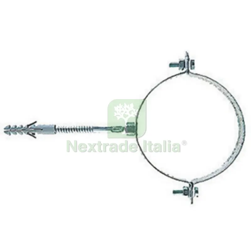 50PZ Collare Fischer in Acciaio Zincati Tondi SCP T Diam. 80 — Tasselli e ancoraggi — rif. FERX.DIA213-SCPT-080