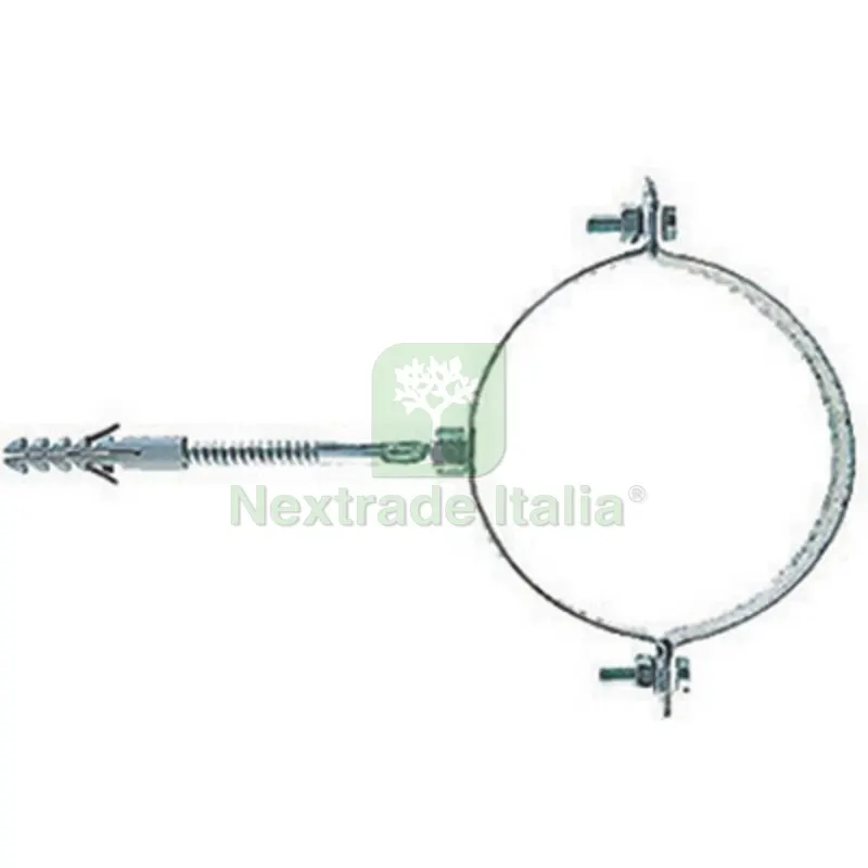 50PZ Collare Fischer in Acciaio PRE-Verniciato Tondi SCP-V T Diam. 80 — Tasselli e ancoraggi — rif. FERX.DIA213-SCPVT-080