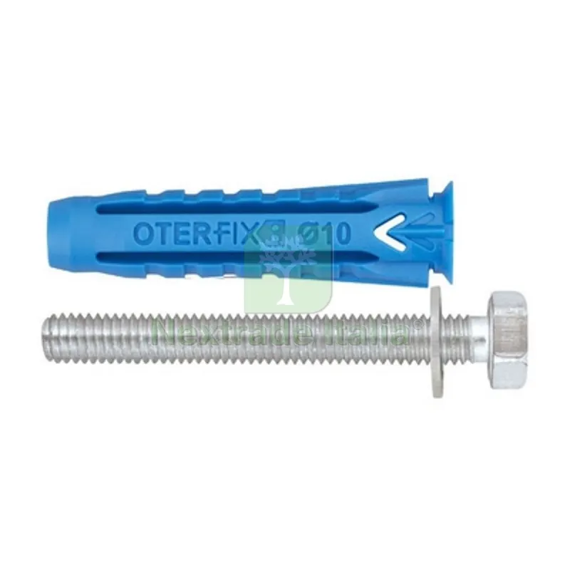Tassello Universale in Nylon con Vite TE Metrica e Rondella 10x50 con vite M6x60 — Bulloni, dadi e rondelle — rif. FERX.DIA214-5203-10 Tassello Universale in Nylon con Vite TE Metrica e Rondella 10x50 con vite M6x60 — Bulloni, dadi e rondelle — rif. FERX.DIA214-5203-10
