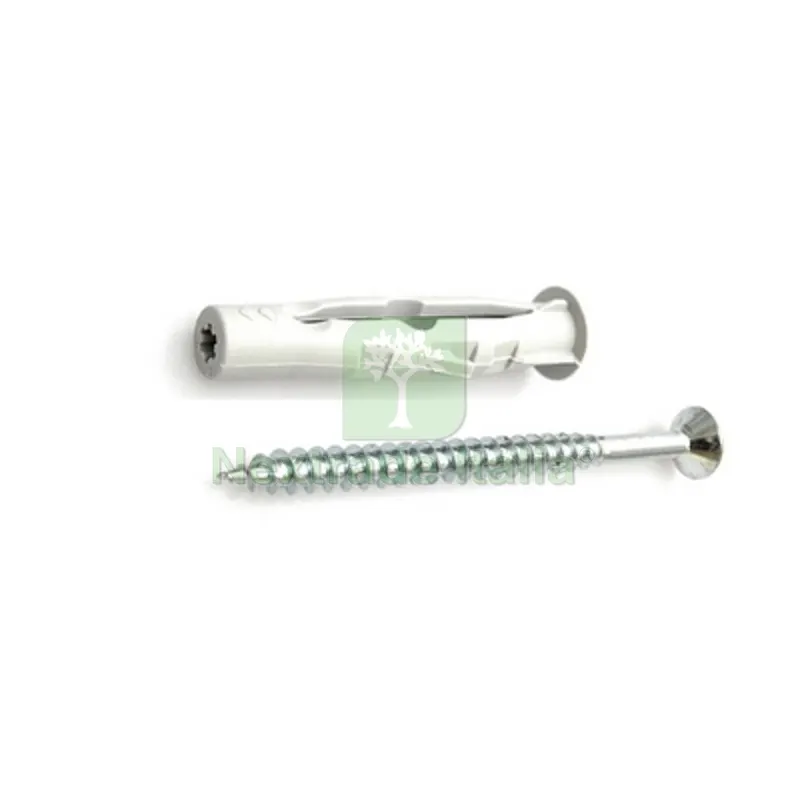 TASSELLO IN NYLON CON VITE Diam. 10 x 60 mm — Tasselli e ancoraggi — rif. FERX.DIA214-5210-10