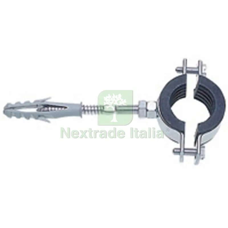 Collare Pesante Zincato con Guarnizione Isofonica Diam. 1/2 (mm 20-24) — Guarnizioni e tenute — rif. FERX.DIA214-833G-04 Collare Pesante Zincato con Guarnizione Isofonica Diam. 1/2 (mm 20-24) — Guarnizioni e tenute — rif. FERX.DIA214-833G-04