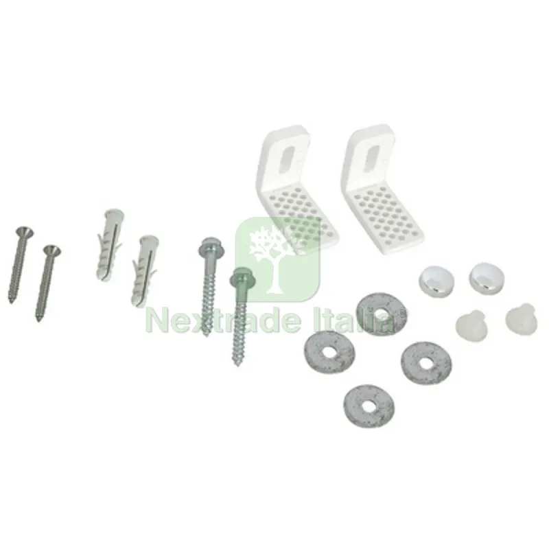 2 PZ FISSAGGI LATERALI WC E BIDET MULTIFORO - — Sanitari e ceramiche — rif. FERX.DIA214-F101 2 PZ FISSAGGI LATERALI WC E BIDET MULTIFORO - — Sanitari e ceramiche — rif. FERX.DIA214-F101
