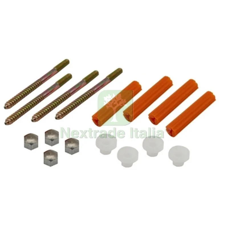 4 PZ FISSAGGI PER WC E BIDET CON TASSELLO ARANCIO mm 6 X 80 — Tasselli e ancoraggi — rif. FERX.DIA214-F103-80 4 PZ FISSAGGI PER WC E BIDET CON TASSELLO ARANCIO mm 6 X 80 — Tasselli e ancoraggi — rif. FERX.DIA214-F103-80