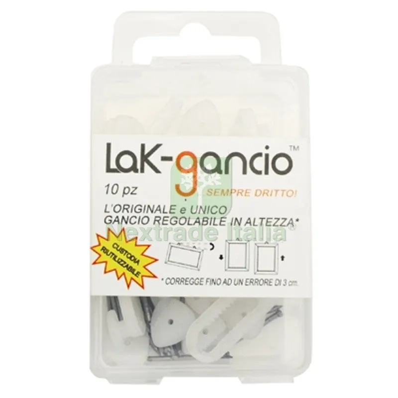 10 PZ LAK-GANCIO CON REGOLAZIONE IN ALTEZZA - — Tasselli e ancoraggi — rif. FERX.DIA214-G110 10 PZ LAK-GANCIO CON REGOLAZIONE IN ALTEZZA - — Tasselli e ancoraggi — rif. FERX.DIA214-G110