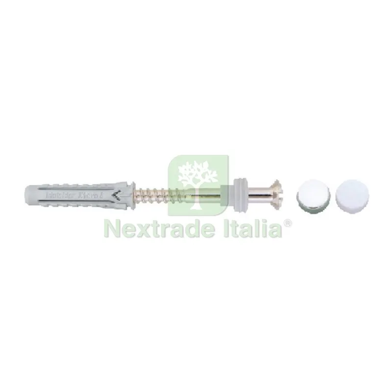 2 PZ Fissaggi per Sanitari a Pavimento Fvec Tass 8x40 Vite 6x80 — Viti — rif. FERX.DIA215-FVEC-0880