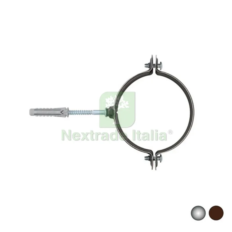 25PZ 2 PZ COLLARI RAIN PER TUBI PLUVIALI Diam. 120 Zincato — Fascette e collari — rif. FERX.DIA215-RAIN-120Z 25PZ 2 PZ COLLARI RAIN PER TUBI PLUVIALI Diam. 120 Zincato — Fascette e collari — rif. FERX.DIA215-RAIN-120Z