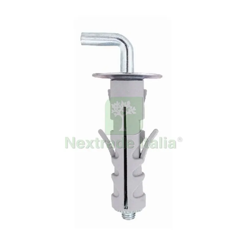 100PZ Tassello con Gancio Medio Tass 9X40 Gancio M4 — Tasselli e ancoraggi — rif. FERX.DIA215-TA04-09 100PZ Tassello con Gancio Medio Tass 9X40 Gancio M4 — Tasselli e ancoraggi — rif. FERX.DIA215-TA04-09