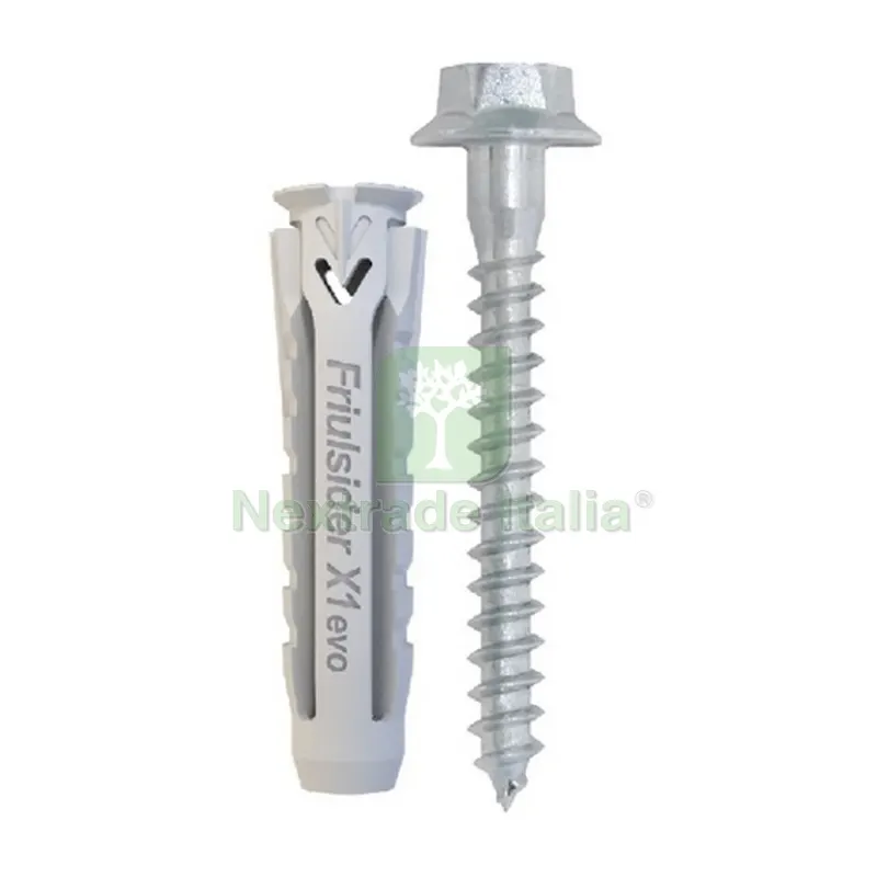 50PZ TASSELLO CON VITE TER LEGNO X1 EVO Tass 12x60 Vite 8x70 — Tasselli e ancoraggi — rif. FERX.DIA215-X1TER-12