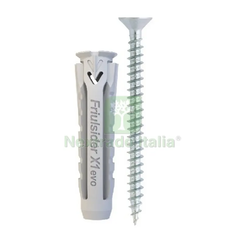 25PZ Tassello con Vite TPS X1 EVO Tass 10x50 Vite 6x60 — Tasselli e ancoraggi — rif. FERX.DIA215-X1TPS-10