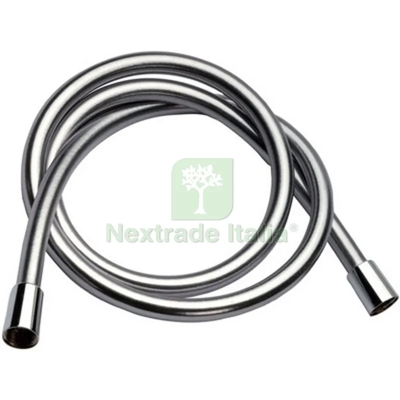 FLESSIBILE DOCCIA RETINATO METALLIZZATO IN PVC CM120 cm 120 — Rubinetti e valvole — rif. FERX.DIA220-713