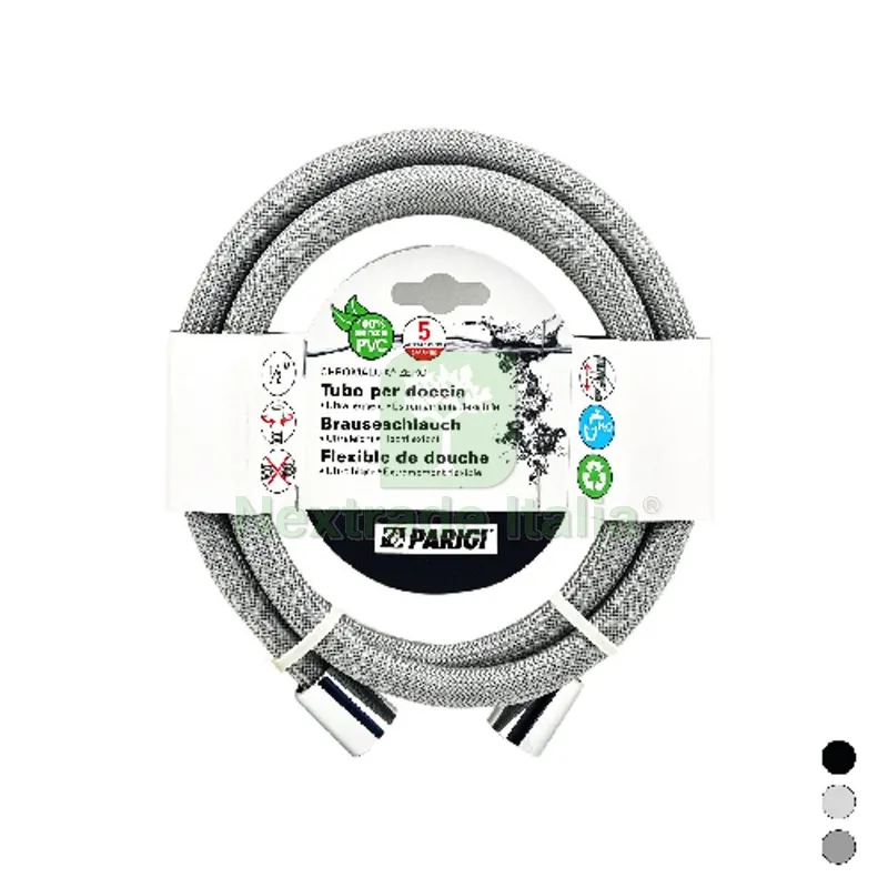 FLESSIBILE DOCCIA CHROMALUX ZERO Nero cm 150 — Rubinetti e valvole — rif. FERX.DIA220-7152-NE150 FLESSIBILE DOCCIA CHROMALUX ZERO Nero cm 150 — Rubinetti e valvole — rif. FERX.DIA220-7152-NE150