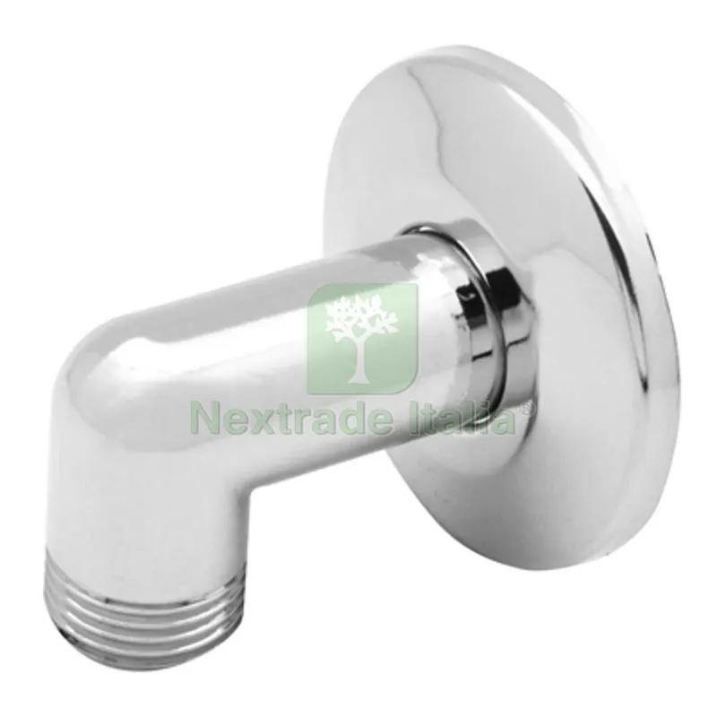 Angolo Doccia con Rosone Cromato (curvetta Doccia) M.M. 1 / 2 — Rubinetti e valvole — rif. FERX.DIA220-790