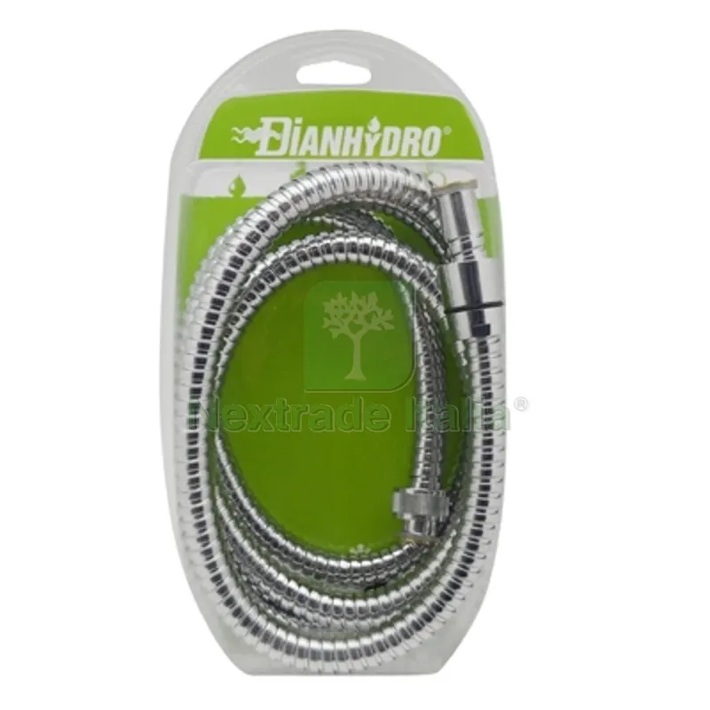 Flessibile per Doccia con Doppia Aggraffatura Attacco Conico Blister mt. 1.50 — Flessibili e allacci — rif. FERX.DIA220-Y03Y-15