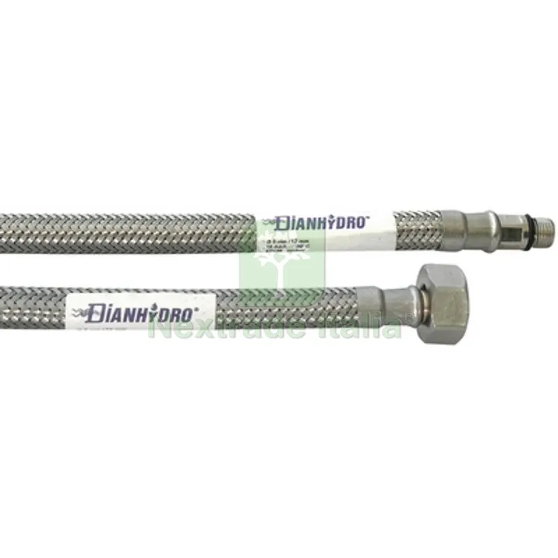 Flessibile Inox per Rubinetterie Monocomando F 3/8 x M 12 cm. 40 — Flessibili e allacci — rif. FERX.DIA221-FMP-0340 Flessibile Inox per Rubinetterie Monocomando F 3/8 x M 12 cm. 40 — Flessibili e allacci — rif. FERX.DIA221-FMP-0340