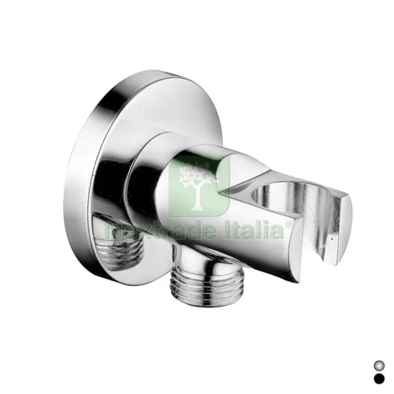PRESA ACQUA TONDA CON SUPPORTO DOCCIA Nero Opaco — Interruttori e prese — rif. FERX.DIA222-85430-NO PRESA ACQUA TONDA CON SUPPORTO DOCCIA Nero Opaco — Interruttori e prese — rif. FERX.DIA222-85430-NO