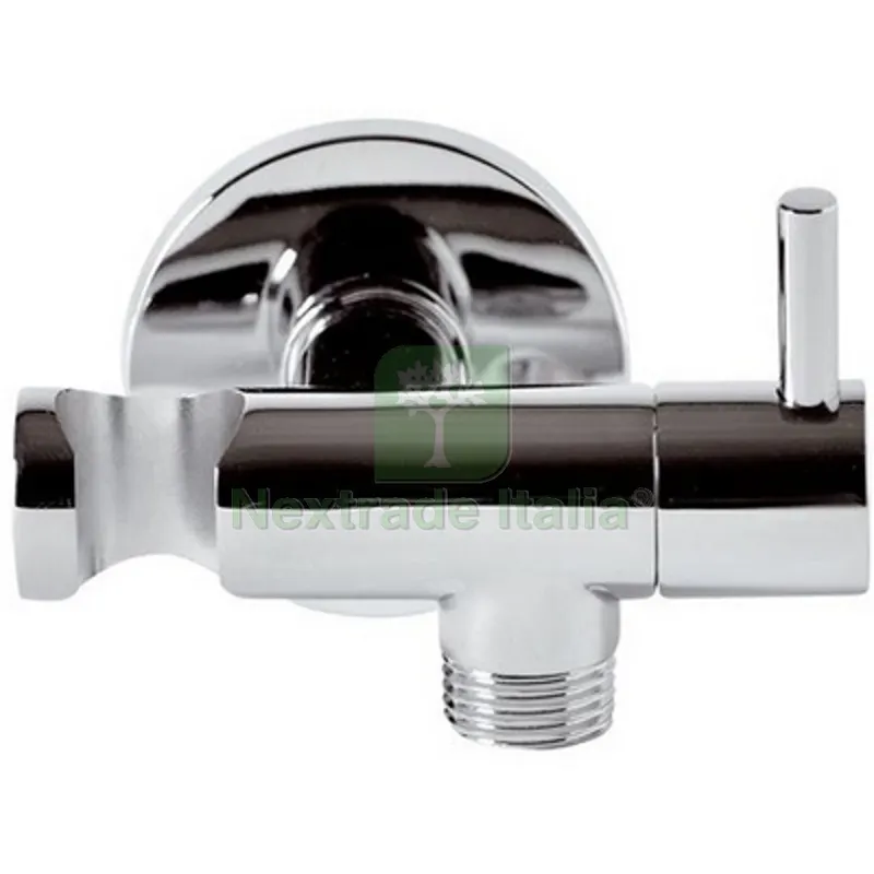 RUBINETTO D'ARRESTO MINIMAL CON SUPPORTO DOCCIA Cromo — Rubinetti e valvole — rif. FERX.DIA222-8544 RUBINETTO D'ARRESTO MINIMAL CON SUPPORTO DOCCIA Cromo — Rubinetti e valvole — rif. FERX.DIA222-8544