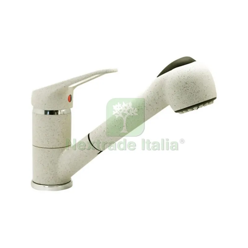 MISCELATORE MONOC. LAVELLO CON DOCCETTA ESTRAIBILE Terra di Francia — Rubinetti e valvole — rif. FERX.DIA229-503-TF