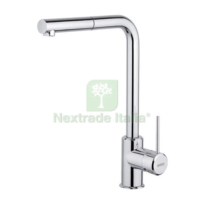 MISCELATORE LAVELLO CANNA ALTA PICO CON DOCCIA ESTRAIBILE Nero Opaco — Rubinetti e valvole — rif. FERX.DIA229-505-NO